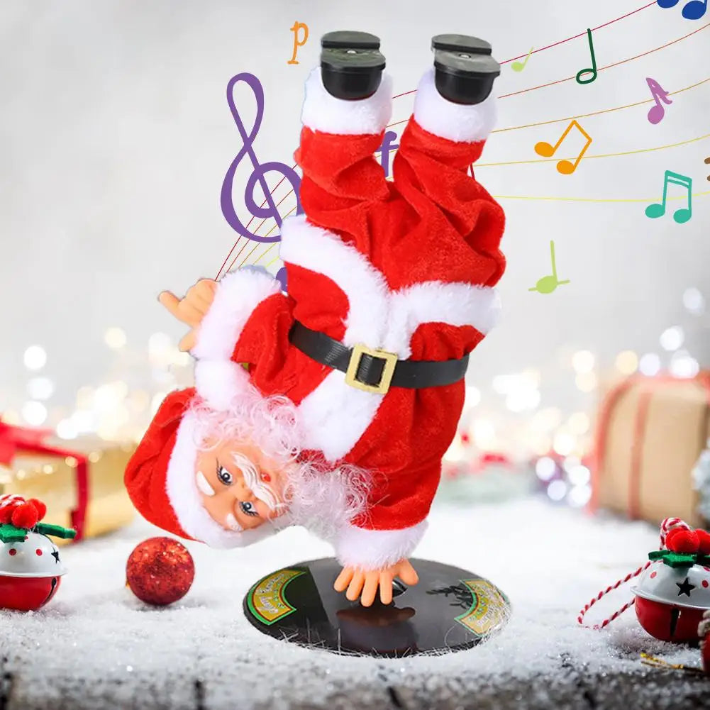 Musical Christmas Twerking Santa Claus Dancing Electric Christmas Stuffed Plush Doll Singing English Song Santa Toys Kids Gift