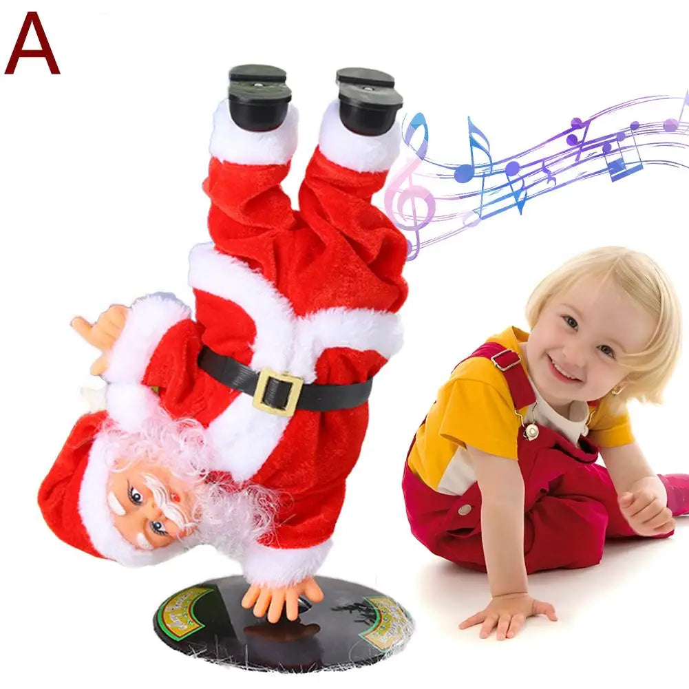 Musical Christmas Twerking Santa Claus Dancing Electric Christmas Stuffed Plush Doll Singing English Song Santa Toys Kids Gift