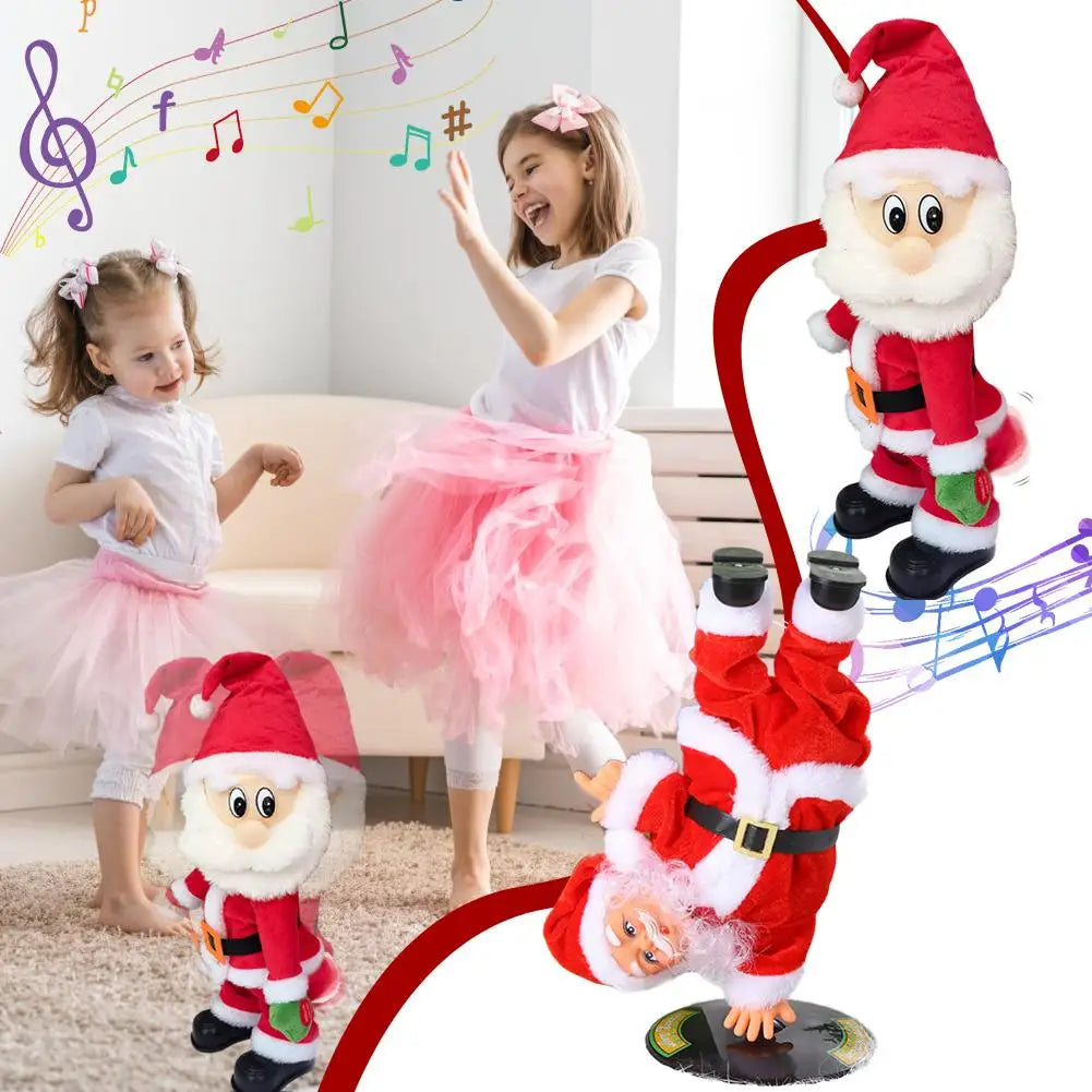 Musical Christmas Twerking Santa Claus Dancing Electric Christmas Stuffed Plush Doll Singing English Song Santa Toys Kids Gift