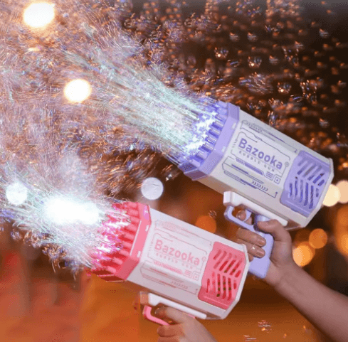 Bubble Machine with Light Rocket Launcher - verycoolshop