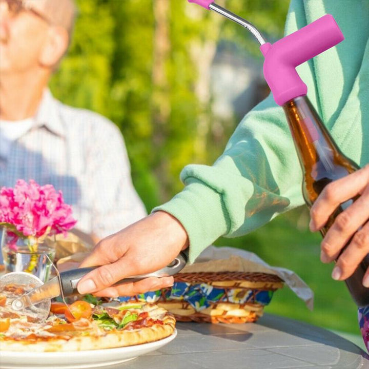 Ecoluxe- Beer Snorkel Straw Beer Bong Funnel Slammer Double Snorkel Drinking - verycoolshop