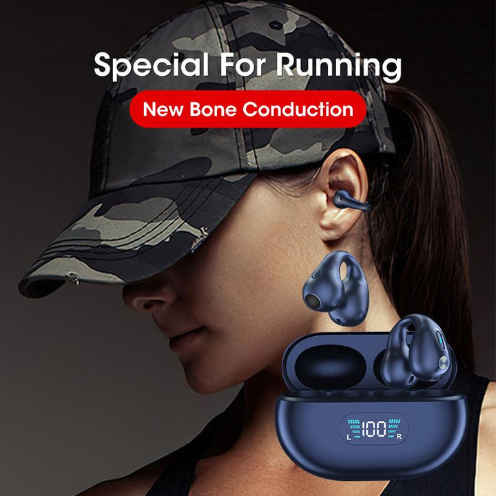 Ecoluxe-Bone Conduction Bluetooth Headset Clip - verycoolshop