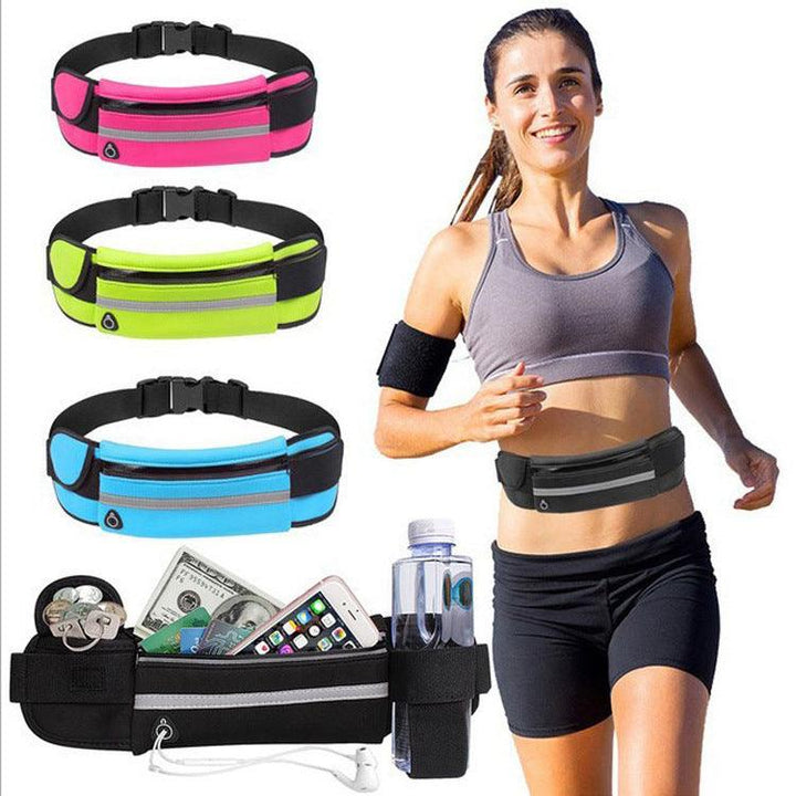 Fitness Waist Bag With Pocket Slim Running Jogging Belt Fanny Pack Bag For Hiking Cycling Workout Sports Gym - verycoolshop