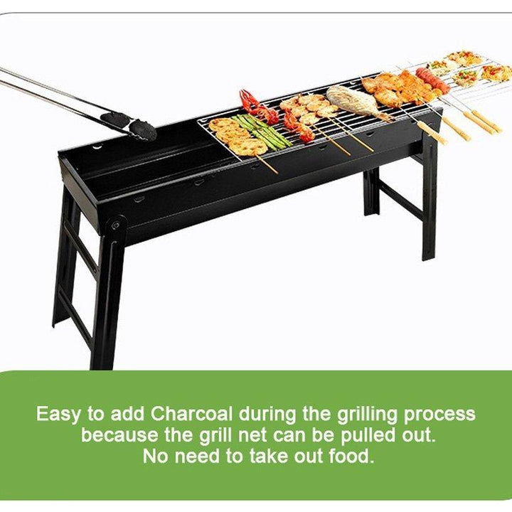 Ecoluxe-Foldable Portable BBQ Charcoal Grill Barbecue Camping - verycoolshop