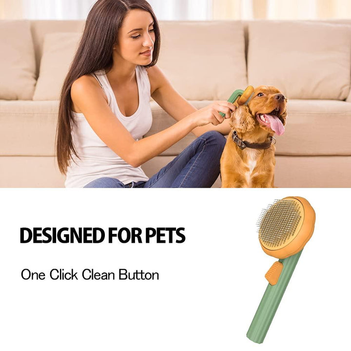 Ecoluxe-Pet Grooming Self Cleaning Slicker Brush For Dogs Cats Puppy Rabbit - verycoolshop