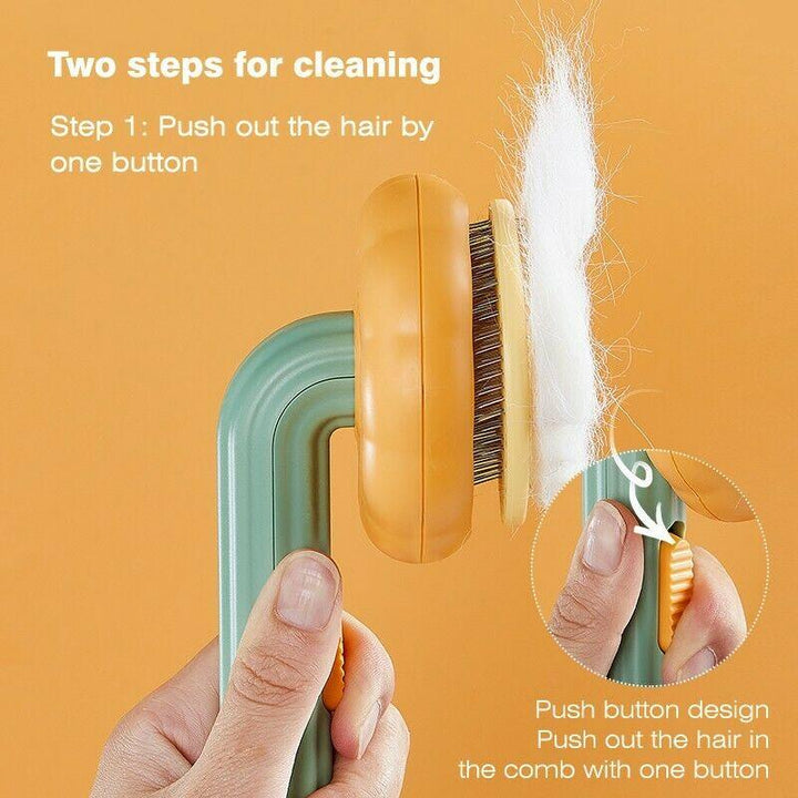 Ecoluxe-Pet Grooming Self Cleaning Slicker Brush For Dogs Cats Puppy Rabbit - verycoolshop