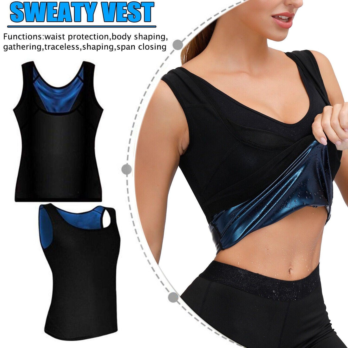 "Sculpt Your Dream Body with Our Body-Sculpting Sweat Suit and Belly Sweating Vest!" - verycoolshop